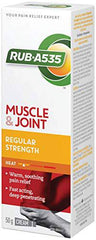 RUB·A535 Muscle & Joint Pain Relieving Heat Cream, Regular Strength, 50-g