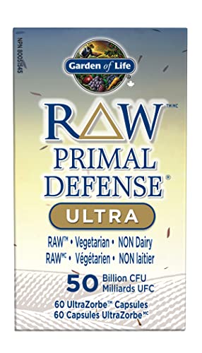 Garden of Life Raw Primal Defense Ultra Vcaps. Multi-probiotic specifically formulated to support your health and vitality. Helps support intestinal/gastrointestinal health and promote a favorable gut flora.