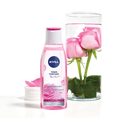 NIVEA Rose Care Toner for All Skin Types, 200ml, Transparent