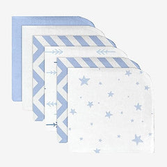 Kushies Baby Washcloths 6-Pack - White Washcloths for Face & Body - Ultra Soft Baby Washcloths/Towels - Newborn Baby Wash Cloth - Mini Baby Towel