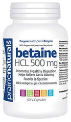 Prairie Naturals Betaine hcl 500mg vcaps 60 Count