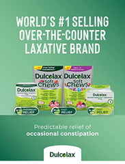 Dulcolax Soft Chews, Mixed Berry, Dependable and Gentle, Laxatives for Fast Occasional Constipation Relief, Vegan, Stimulant-Free, Gluten-Free, For Adults & Kids Ages 12 and Over - 30 ct, Pink