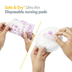 Medela Safe & Dry Ultra Thin Disposable Nursing Pads, 30 Count