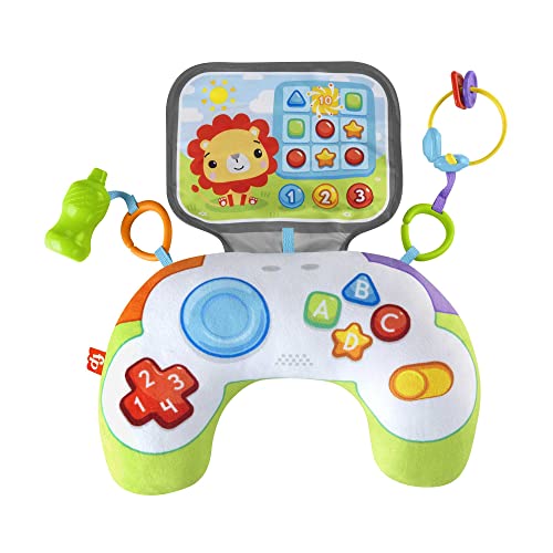 Fisher-Price Littlest Gamer Tummy Wedge sensory tummy time baby toy for birth and up