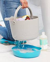 Skip Hop Bath Toy Storage, Moby Stowaway Bucket, Grey