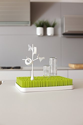 Boon Twig Grass and Lawn Drying Rack Accessory, White,Twig White