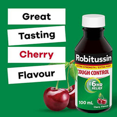 Robitussin Cough Control, Extra Strength, Cherry Flavor 100ml