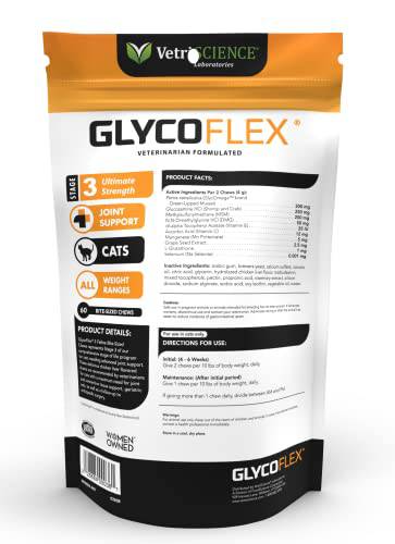 Glyco-Flex III Bite Sized Chews, 60-Count for Cats