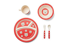 Red Rover 20019 Polar Bear Children's Dinner Set 5-Piece Multicolor