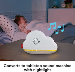 Fisher Price Sound Machine Calming Clouds Mobile & Soother Convertible Crib to Tabletop with Music & Lights for Newborn to Toddler