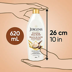 Jergens Enriching Shea Butter Moisturizer & Body Lotion for Dry Skin (620 mL)