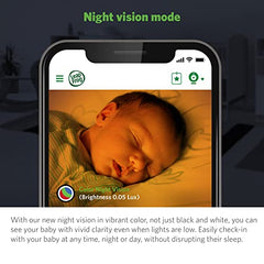 LeapFrog 1080p WiFi Remote Access 360 Degree Pan & Tilt Camera, Video Baby Monitor Night Light, Color Night Vision, LF1911