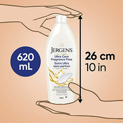 Jergens® Ultra Care Fragrance Free Oil-Infused Moisturizer & Body Lotion for Extra-Dry Skin (620 Ml)