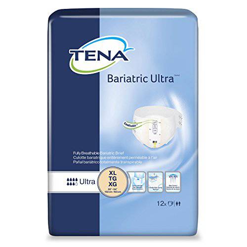 Tena Bariatric Ultra Incontinence Briefs, 12 Count