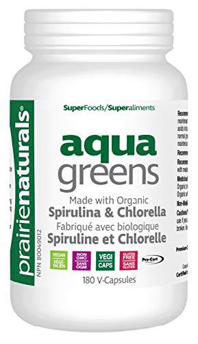 Prairie Naturals Organic Aqua Greens V-Cap, 180 Count