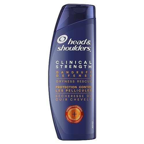 Head & Shoulders Shampoo, Clinical Strength Dandruff Defense & Dry Scalp Rescue, 400 mL