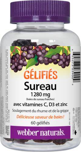 Elderberry Gummies with Vitamins C, D3, and Zinc