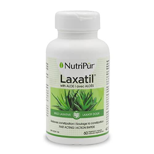 Nutripur Laxatil - Natural laxative, 60 vegetarian capsules (Pack of 1)