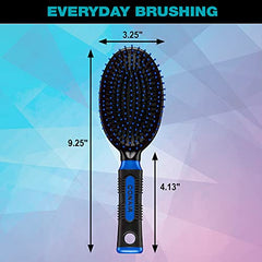 Conair Pro Hair Brush with Nylon Bristles, Oval Cushion, Assorted