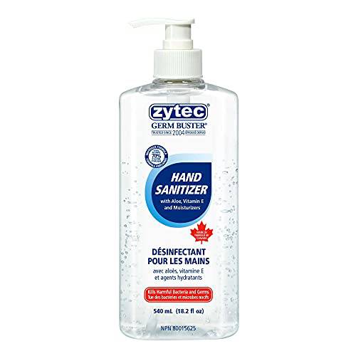 zytec Germ Buster Hand Sanitizer with Aloe (Clear Gel), 540ml