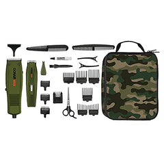 Conair Man HCT94C 3-in-1 Combo 22-Pc Home Haircutting Kit W/Camo Pouch, 1 Count