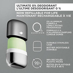 Dove Men+Care Ultimate 0% aluminum Refillable Deodorant Kit for long-lasting freshness Fresh Feel deodorant for men with 48h odour protection 32 g pack of 2