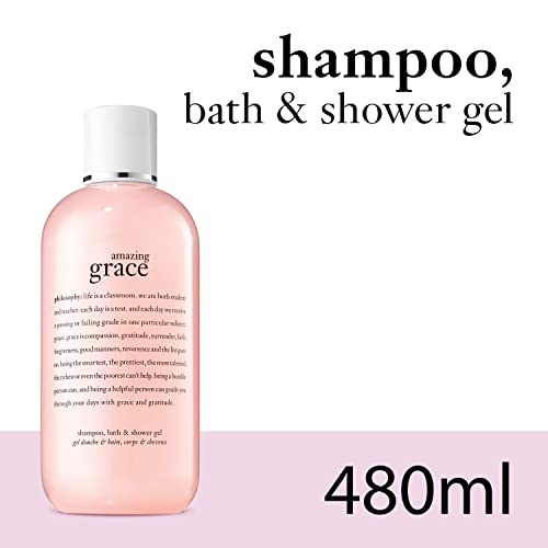 PHILOSOPHY amazing grace 3-in-1 shampoo, shower gel & bubble bath for Women 480ml