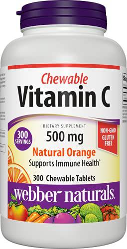 Vitamin C Chewable 500 mg Natural Orange - Zecoya