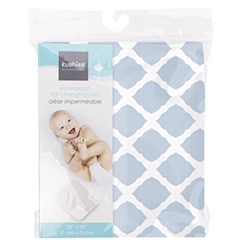 Kushies Baby Deluxe Change Pad, Blue Lattice