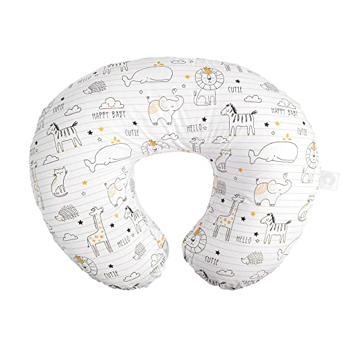 Boppy Original Nursing Pillow and Positioner, Notebook Black and Gold, Cotton Blend Fabric with allover fashion