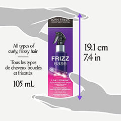 John Frieda Frizz Ease 3-Day Straight Flat Iron Styling Spray for Smoother, Flatter Hair (105 mL)