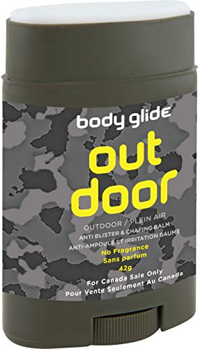 Body Glide Outdoor Anti Chafe Balm (for Canadian Sale Only), 42g, Black Camo