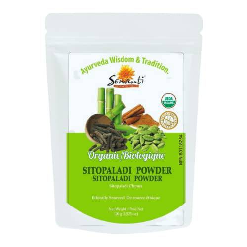 Sewanti Organic Sitopaladi Powder 100g/ NPN 80118254/ For Cough & Cold, Indigestion