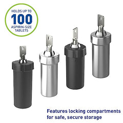 Ezy Dose Ezy Dose Locking Container │Secure Small Valuable Items │Stainless Steel Canister Locks with Key