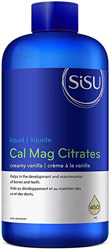 SISU Cal Mag Citrates Liquid with D3, Vanilla 450 mL (Pack of 1)