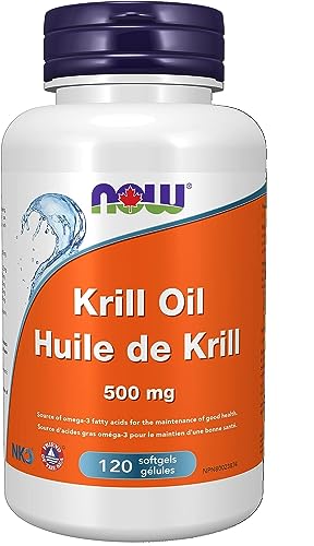 NOW Supplements Neptune Krill Oil 500mg Softgels, 120 Counts