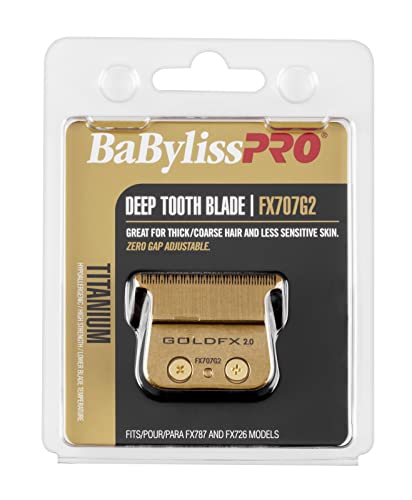 BaBylissPRO Barberology Deep Tooth Gold Trimmer Replacement Blade