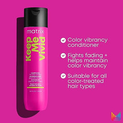 Matrix Keep Me Vivid Conditioner, Deeply Nourishes Hair & Prevents Fading, For Semi-Permanent and Color Treated Hair, Salon Conditioner, 1000ml (Packaging May Vary)