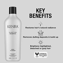 Kenra Clarifying Shampoo | Deep Cleansing | All Hair Types |Shampoo, 10.1 FL OZ