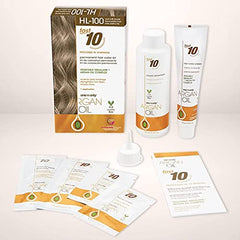 One n Only Argan Oil Fast 10 Permanent Hair Color Kit - HL-100 Cool Hi-Lift Blonde Hair Color Unisex 1 Pc