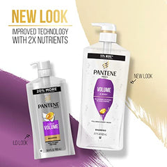 PANTENE PRO-V Volume & Fullness Shampoo 27.7 oz/ 820 mL + Conditioner 25.1 oz/745 mL + Rescue Shot 0.5 oz/15 mL