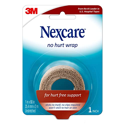 Nexcare No Hurt Wrap Tan 1 Inch X 2.2 Yard Stretched