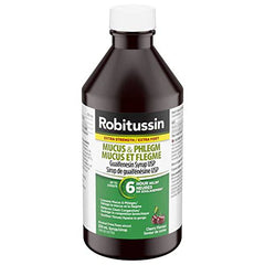 Robitussin Extra Strength Mucus & Phlegm Syrup, Alcohol Free, Cherry Flavour