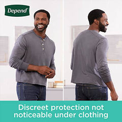 Depend Fresh Protection Adult Incontinence Underwear for Men (Formerly Depend Fit-Flex), Disposable, Maximum, Extra-Large, Grey, 26 Count