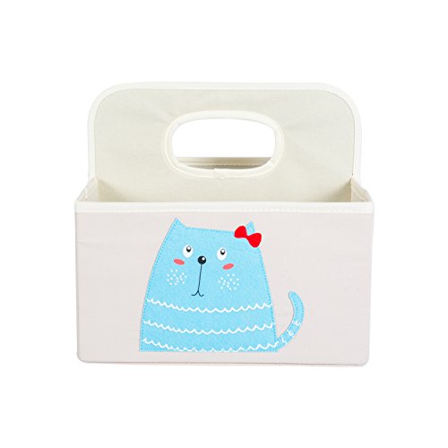 DII Nursery Storage Caddy for Diapers & Changing Supplies, (11 x 10 x 10")-Kitty