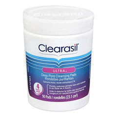 Clearasil Ultra Deep Pore Cleansing Pads, Acne Treatment, 90 Count