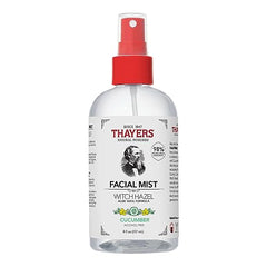 THAYERS Alcohol-Free Witch Hazel Cucumber Face Mist Toner Skin Care with Aloe Vera, Natural Gentle Facial Toner, for All Skin Types, 237mL