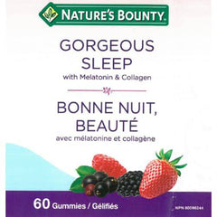 Nature's Bounty Gorgeous Sleep Gummy with Melatonin & Collagen, 60 Gummies