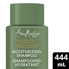 SheaMoisture Men Moisturizing Shampoo for dry hair Shea Butter & Mafura Oil Sulfate-Free Shampoo with Shea Butter 444 ml