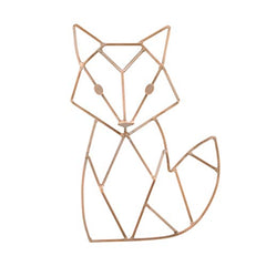 NoJo Fox Shaped Wire Nursery Wall Decor, Finish, Copper